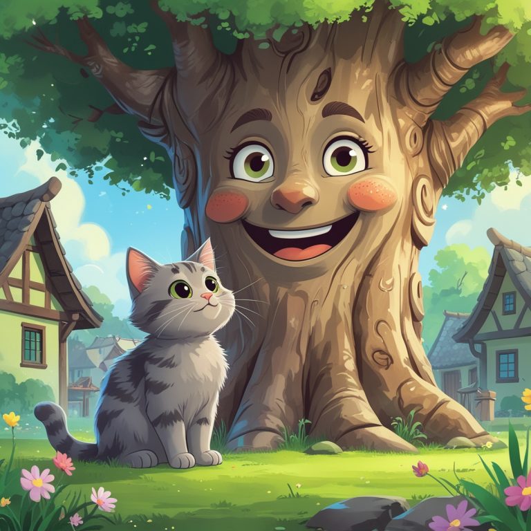 The Curious Cat and the Talking Tree