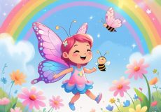 The Little Butterfly and the Rainbow Garden